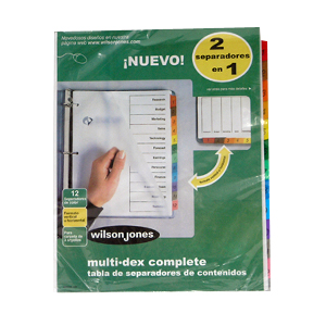 SEPARADOR ACCO 445 MULTIDEX BASIC 12 DIVISIONES