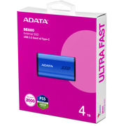 Unidad de Estado Sólido SSD Adata Externo 4TB SE880 USB-C Azul