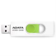 Memoria USB Adata UV320 64 GB 3.2 Color Blanco-Verde