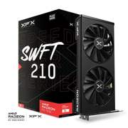 Tarjeta de Video AMD XFX Speedster SWFT 210 Radeon RX7600 8GB Dual Fan GDDR6 PCIe 4.0 2655MHz 3xDP 1xHDMI