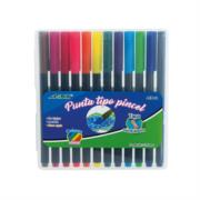 Plumones Aink AEB-12 Punta Pincel Colores Surtidos C/12 Pzas