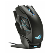 Mouse Gamer Asus P707 ROG Spatha X Ergonomico 19.000 DPI Inalambrico/Alambrico Color Negro
