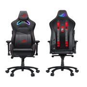 Silla Gamer Asus (SL301CW ROG Chariot X Core)Soporta 136kg 90° -155° 4D Estilo Auto de Carreras Negro