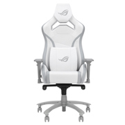 Silla Gamer Asus (SL301CW ROG Chariot X Core)Soporta 136kg 90° -155° 4D Estilo Auto de Carreras Blanco