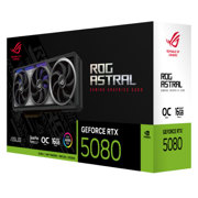 Tarjeta de Video Asus ROG Astral GeForce RTX5080 OC 16GB Quad Fan ARGB GDDR7 PCIe 5.0 2xHDMI 3xDP