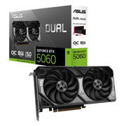 Tarjeta de Video Asus Dual GeForce RTX5060 OC 8GB Dual Fan GDDR7 128 bits 623 TOPs PCIe 5.0 1xHDMI 3xDP