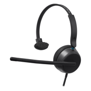 Auricular Monoaural Acteck Alambrico con Micrófono Active Pro HC545 Negro