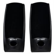 Bocinas Acteck Aubo-014 AX-2500 Estéreo Canales 2.0 Compactas 3.5mm Color Negro