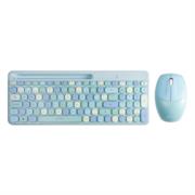 Kit Teclado y Mouse Acteck Creator Chic Colors MK470 Inalámbrico 2xBaterías AAA Incluidas Color Azul