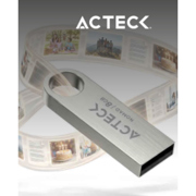 Memoria Acteck USB 8 GB Nomad Metal MUF8000 USB 20 lectura 25 MBs escritura 5 MBs color plata
