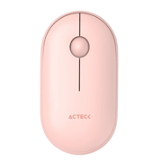 Mouse Inalámbrico Acteck Optimize Edge MI460 2.4 GHz 1500 DPI 2 Botones Ultra Portable 1xBat AA Incluida Advanced Rosa