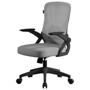 Silla de Oficina Acteck Flux Lite EC313/Soporta 100 kg Mecanismo Mariposa Inclinación 120/Reposabrazos 90/Ngo-Gris