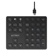 Teclado Numérico Acteck Multidispositivo Inspire Pad Pro TN480  / 2.4 MHz + 2 modos BT  Recargable / Advanced Negro