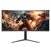 Monitor Acteck 34" Gaming Curvo VA 165Hz 1ms PIP+PBP F-Sync G-Sync HDR 2xHDMI 2.1+2xDP1.4+3.5mm RGB VESA75mm Ne