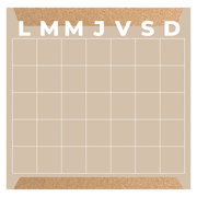 PLANEADOR MENSUAL ALFRA MIXTO CAFÉ 30X30 CM