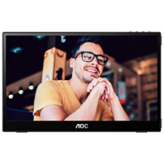 Monitor AOC 15.6" Portátil IPS 1920x1080 60Hz 1 xType-C para Potencia de Señal DP ALT 1 xType-C
