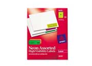 ETIQUETAS AVERY LASER COLORES 1" X 2 5/8" C/5976 5979