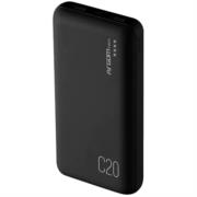 Power Bank Argomtech C20 Alta Capacidad 20000mAh 2 Puertos 2.1A/2A Color Negro