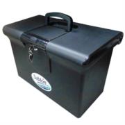 Archivero Portátil Azor Oficio Plástico C/Cerradura Color Negro