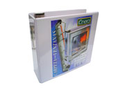 CARPETA KINERA VINIL ARO "D" 4" BLANCA C/8