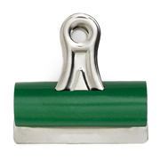 AGARRAPAPEL BACO BULL-DOG No.400 VERDE 76MM C/12