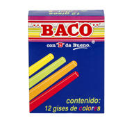 GIS BACO COLORES CAJITA C/12 PIEZAS