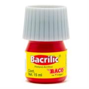 Pintura Baco Bracrílic Acrílica 15ml Color Rojo Bermellón C/10 Pzas
