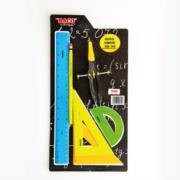 JUEGO DE GEOMETRIA BACO NEON 5050 COMPAS 600