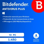 Licencia Antivirus Bitdefender ESD Plus 1 Año 10 Usuarios