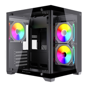 Gabinete Gamer Balam Rush Mini Torre Tank Glow Max 3900 Balam Rush Negro