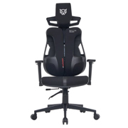 Silla Gamer Balam Rush Bolt Rush PT PVC+Tela Clase 4 Soporta 150kg 120° Reposabrazos 3D Negro