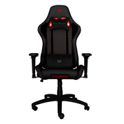 Silla Gamer Balam Rush Thunder V2 / Tela y Piel / hasta 150 Kgs Ajuste 4D / Negro-Rojo
