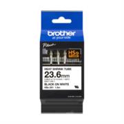 Cinta Brother HSE251 Termorretráctil Texto Negro Sobre Fondo Blanco 23.6mmx1.5m