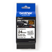 Cinta Laminada Brother TZEFX251G Estandar Texto negro sobre cinta roja