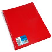 Carpeta Barrilito Espiral 20 Protectores Hoja Paquete C/12 Pzas