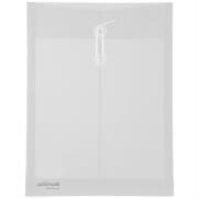 Sobre Barrilito Plástico con Hilo Carta Vertical Color Transparente Paq C/12 Pzas