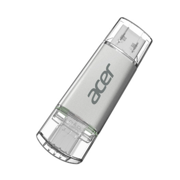 Memoria Biwin USB Acer UT300 32GB DUAL USB-A/USB-C Plata
