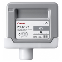 Tinta Canon PFI-301GY Color Gris de 330ML