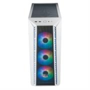 Gabinete Gamer Cooler Master MasterBox 520 Mesh Media Torre ITX mATX ATX SSI CEB EATX 3xFan ARGB Vidrio Templado Blanco