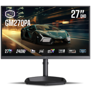 Monitor Led Cooler Master 27" (CMI-GM27QPA-US)  2560x1440 IPS QHD RGB 240Hz 1ms DP/HDMI Plano Negro
