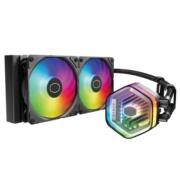 VENTILADOR P/CPU COOLER MASTER (MLX-D24M-A25PZ-R1) ML240 ATMOS ARGB 4PWM LGA1700/AM5 NEGRO