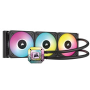 Enfriamiento Líquido Corsair para CPU iCUE H150i Elite Capellix XT 360mm RGB Compatible S 1200 1700 AM4 AM5 Color Negro