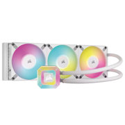 Enfriamiento Líquido Corsair para CPU iCUE H150i Elite Capellix XT 360mm RGB Compatible S 1200 1700 AM4 AM5 Color Blanco