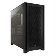 Gabinete Corsair 4000D AirFlow Media Torre ATX mATX ITX Cristal Templado 2xFan Negro Sin Fuente