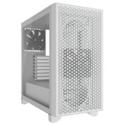 Gabinete Corsair 3000D AirFlow Media Torre ATX mATX ITX Cristal Templado Blanco 2xFan Sin Fuente