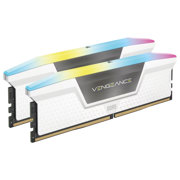 Memoria DIMM DDR5 Corsair (CMH64GX5M2B6400C32W) Vengeance RGB 64GB (2x32GB) 6400MHz CL32 Blanco