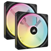Ventilador para Gabinete Corsair (CO-9051004-WW) iCUE Link QX140 RGB 2 Fan 140mm Domo Magnético Negro