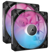 Ventilador para Gabinete Corsair iCUE Link RX140 RGB 140mm Magnetic 1700RPM Negro Kit 2 Piezas