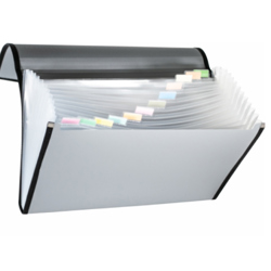 Archivero Celica Oficio con 13 separadores Cierre con Ligas laterales Color Gris Metálico