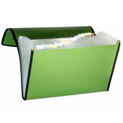 Archivero Celica Oficio con 13 separadores Cierre con Ligas laterales Color Verde Metálico
